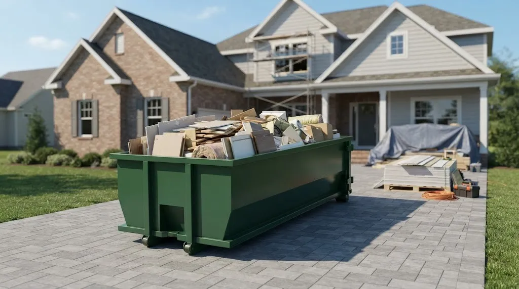 20 yard dumpster rental from our Trenton fleet
